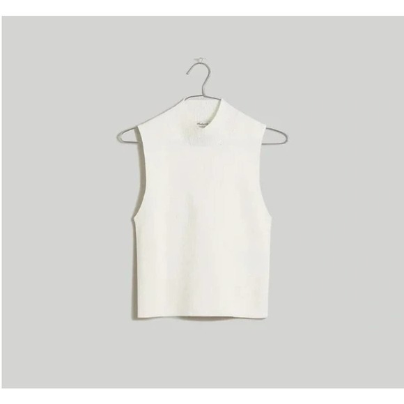 Madewell Tops - Madewell The Signature Knit Mockneck Sweater Tank XL